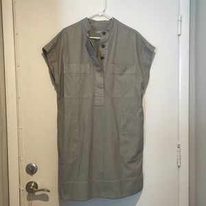 Everlane Striped Organic Cotton Dress Sz M EUC